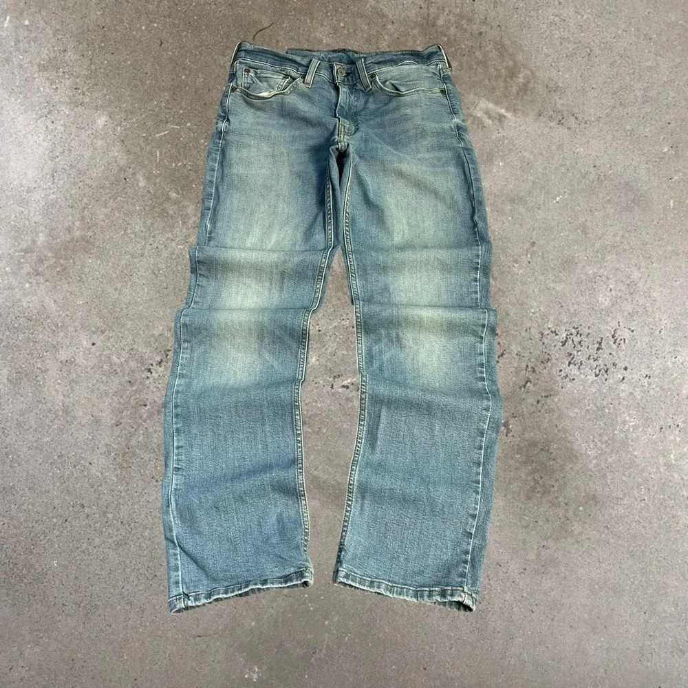 Levi's 514 Light Mid Wash Straight Fit Blue Denim Jeans